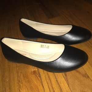 Leather Black Ballet Flats
